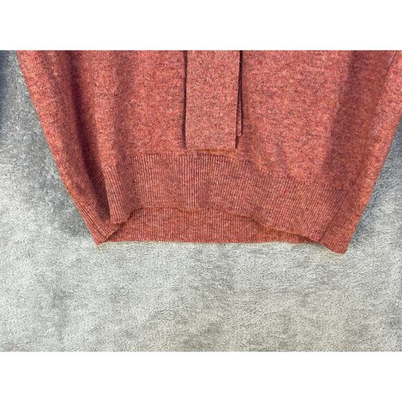 VTG Andrew Steward Sweater XS 36" Pink Lambswool Neck Tie Preppy Academia - Picture 5 of 11